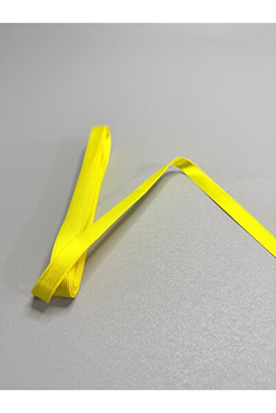 edalle Sarı Saten Kurdele 1 Cm 10 Metre, Özel Gün Hediye Süsleme Kurdelesi