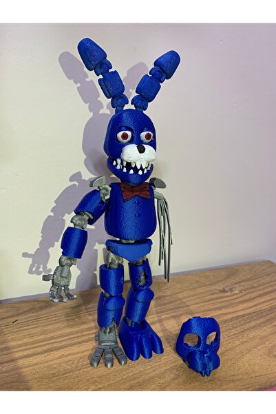 Modellio3D Five Nights at Freddy’s Withered Bonnie 23 cm Pozlanabilir Figür
