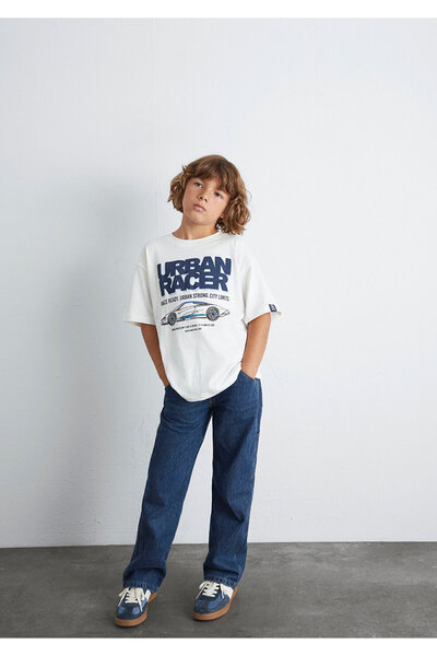Mavi Tricou Urban Racer pentru băieți M6610364-70057