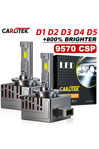 Choice D1S 6000K CARLitek D3S LED Headlights D1S D2S D4S D5S D8S 35/70W Xenon...