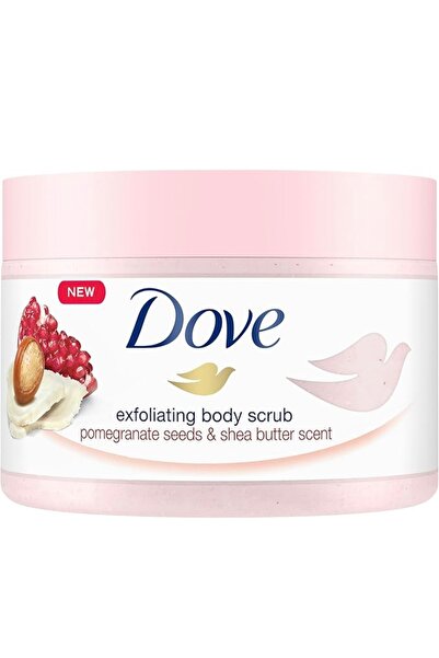 Dove (Dove) مقشر للجسم لبشرة ناعمة كالحرير، مقشر للجسم بزبدة الشيا والرمان