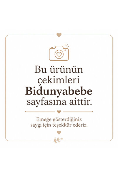 CONCON BİDUNYABEBE Kuzucuk Kabartmalı bebek bornoz seti