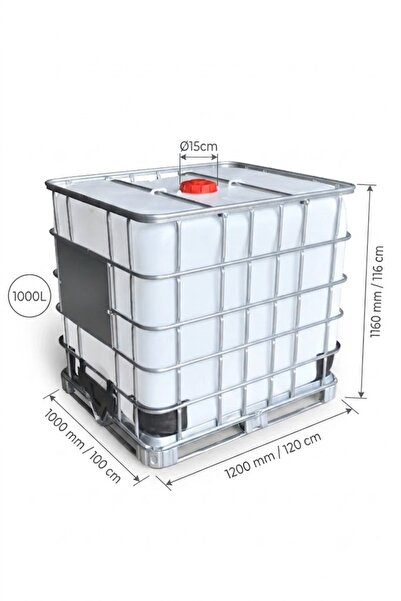 4R Çevre 1000 Lt IBC Konteyner Sıvı Taşıma ve Depolama Tankı