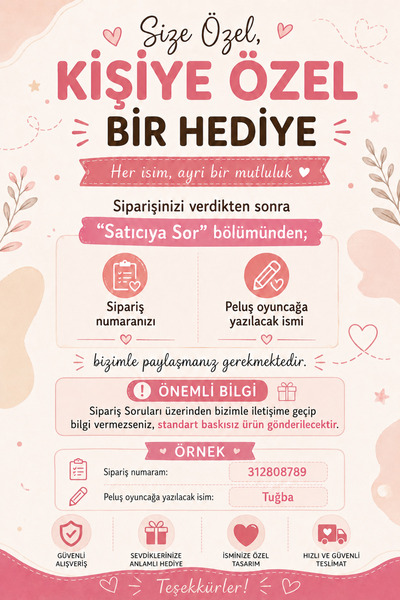 HARİKA PELUŞ FABRİKASI [ İSİM YAZDIR ] Kişiye Özel İsim Baskılı Çilek Tavşan Çantalı Sevgiliye Özel 50 Cm