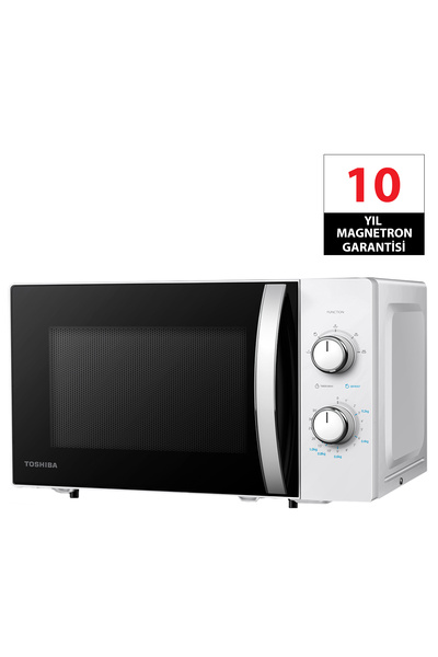 Toshiba Eşit Buz Çözme 20L 5 Isı Seviyesi Beyaz Mikrodalga Fırın MWP-MM20P(WH)