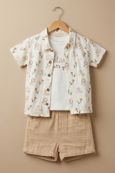 zumino Baby Boy 3-Piece Summer Set