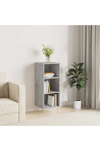 Concept Servantă, gri beton, 34,5x32,5x90 cm, lemn prelucrat
