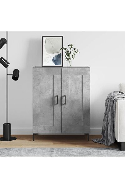Concept Servantă, gri beton, 69,5x34x90 cm, lemn compozit