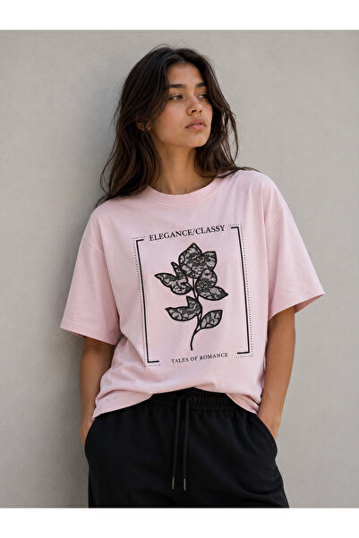 Victor and Jane Girls’ Oversized Graphic T-Shirt – “Paradise” Front & Back Pr...