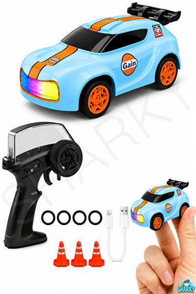 SHARKY Oyuncak 2.4GHz Uzaktan Kumandalı 4x4 Şarjlı LED Işıklı Drift Yapan Min...