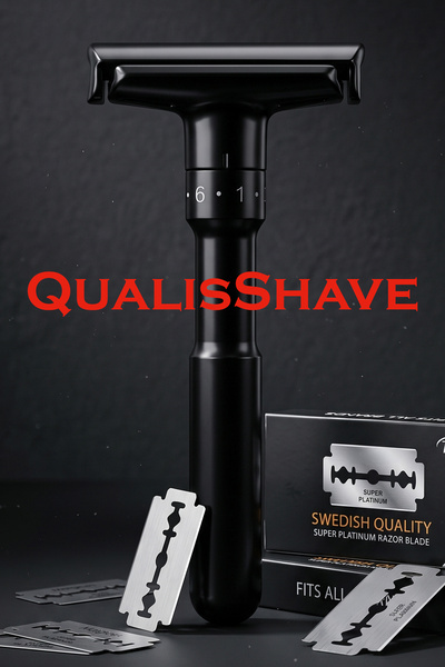 JUDAS Qualis Shave Q7 Ayarlanabilir Full Metal Tıraş Makinesi 5 Adet Yaprak J...
