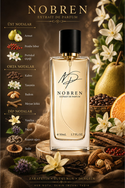 NOBREN Y7 50 ML KADIN PARFÜM ( YSL BLACK OPIUM ) Koku Muadili