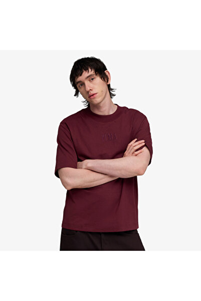 Puma Tricou Essentials Graphic Boxy unisex roșu claret