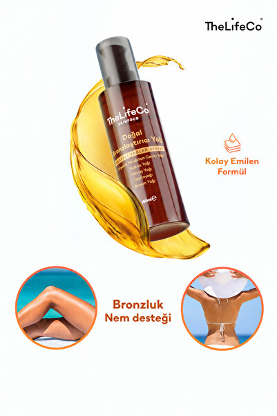 TheLifeCo Skinfood Değerli Yağlar Serisi Doğal Bronzlaştırıcı Güneş Yağı 150 ml
