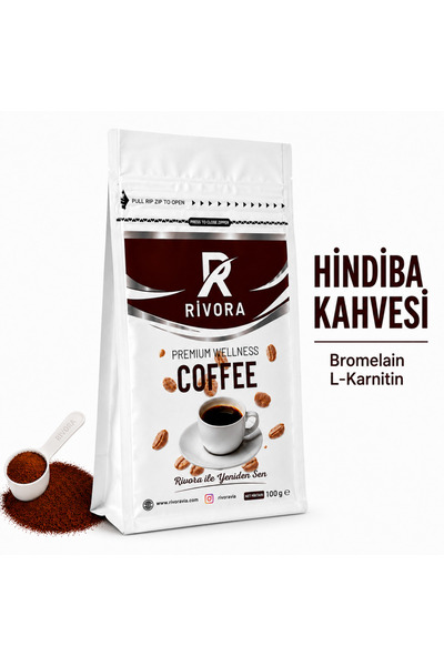 RİVORA Hindiba Kahvesi 100g - Bromelain - L-carnitine ilâveli