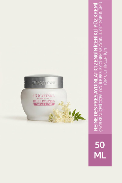 L'Occitane Reine Des Pres Bright Rich Cream - Meadow Queen Brightening Rich C...