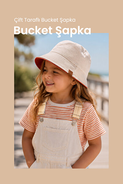 ilays beauty Tam Güneş Korumalı Çift Taraflı Bucket Şapka
