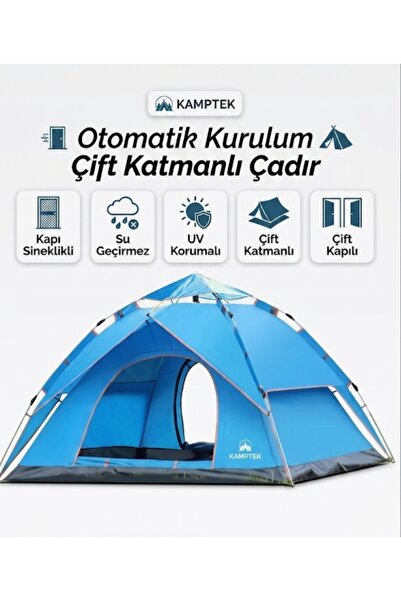 kamptek kamp teknolojisi Kamptek 4 Kişilik Otomatik Kurulum Kamp Doğa Deprem ...