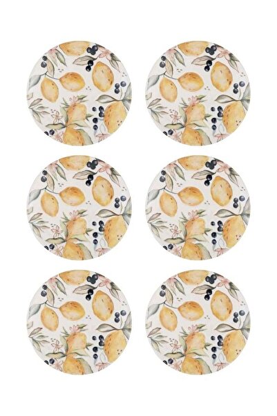 The Mia Limoncello Pasta Tabağı 6lı Set 19CM LMN012