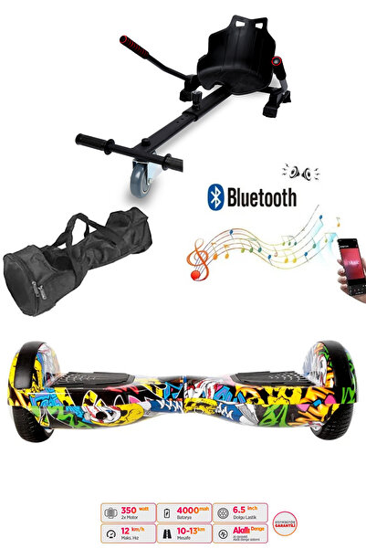 CityMate Elektrikli Kaykay Scooter Hoverboard Akıllı Denge 6.5 Inch + Hover K...