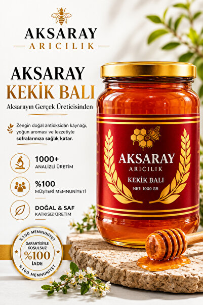 Aksaray Arıcılık Süzme Çiçek Balı, Kekik Balı Net: 1 Kg