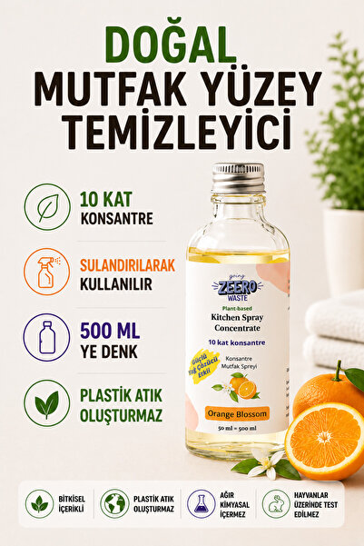 Going Zeero Mutfak Temizleme Spreyi - Süper Konsantre - Orange Blossom Mutfak...