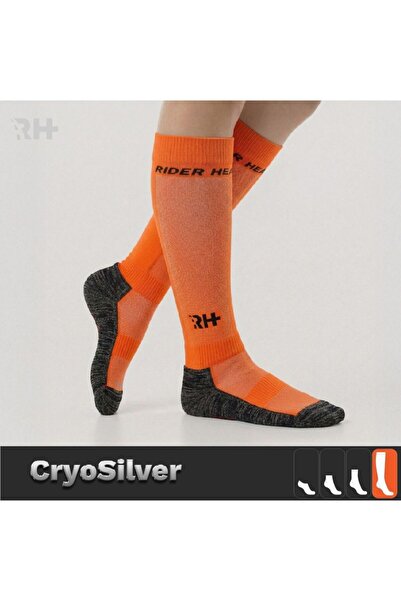 Genel Markalar Cryo Silver + Havlu Taban Uzun Çorap — Turuncu/Siyah (Erkek)