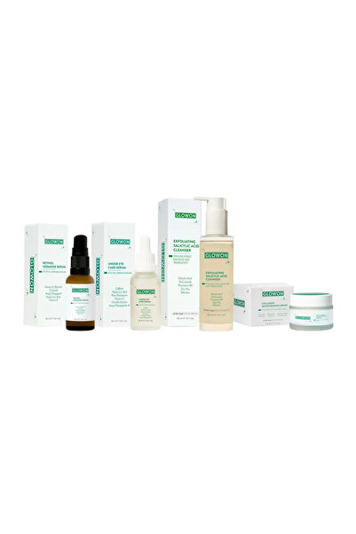 GLOWON İnce Çizgi ve Koyu Halka Karşıtı Yenileyici 4lü Gece Rutini Retinol ve...
