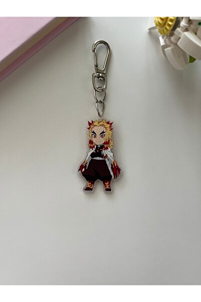 Hara Company Demon Slayer Animesi Rengoku Anime Anahtarlık/çanta Süsü
