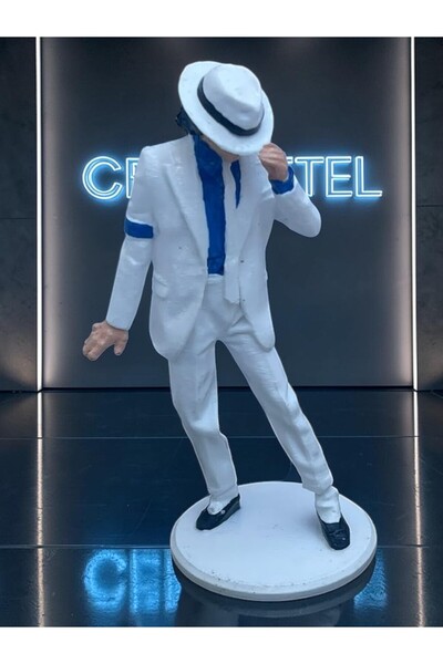 Michael Jackson Figür Koleksiyonluk Hediyelik Ürünler Masa Üstü Dekoratif Biblo 13 cm