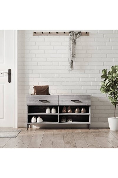 Concept Bancă de pantofi, gri sonoma, 102x35x55 cm, lemn prelucrat