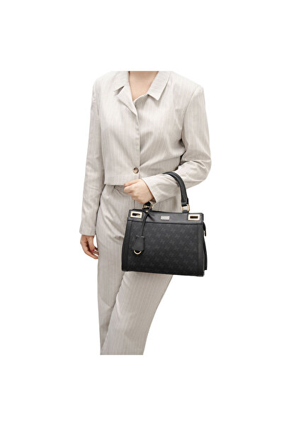 Silver Polo Women / Girls Shoulder Bag 1174-46228 Bag M178 Black-Matte Black