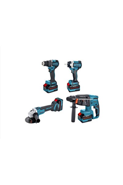 catpowertools Catpower Kömürsüz Akülü 4'lü Set