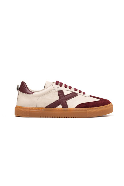 John May Women's / Girls' Sneaker Mar-25Y-192-3030 Crema-Burgundy