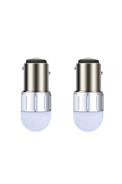 Drs Tuning Dekoratif Canbus'Lı Led Ampul Beyaz Çakarlı Çift Duy Şaşı Tırnak 1...