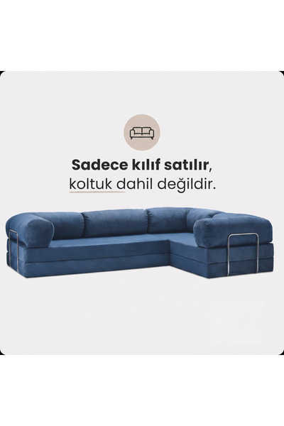 DECHOME 300x200 Köşe Koltuk Kılıfı| 9 Renk | 8 Parça Minder & Yastık Kılıfı