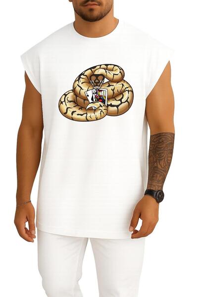 Bahriyeli Collection Oversized Snake Ball Python Logo Blackjack Chest Design ...