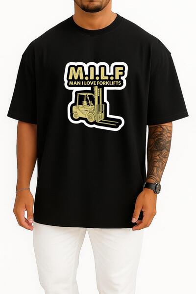 Bahriyeli Collection oversized Μπλουζάκι Unisex με σχέδιο στήθους χειριστή πε...