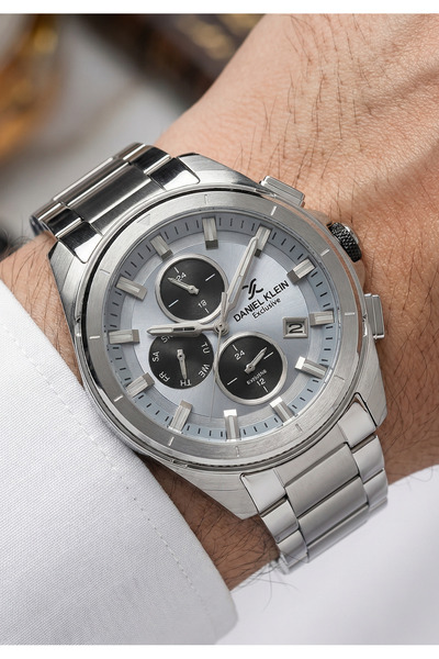 Daniel Klein Exclusive Silver Stainless Steel Watch for Men DK.1.14224-4