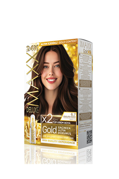 MAXX DELUXE Golden Beauty Set Saç Boyası 6.7 Çikolata Kahve