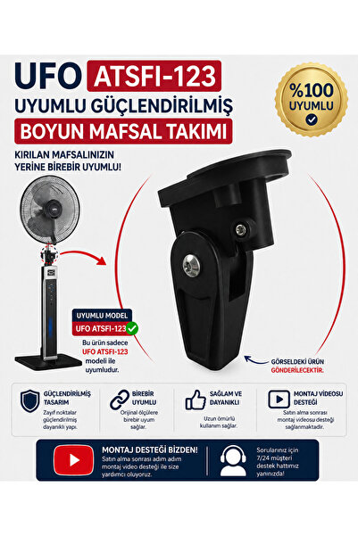 SÜPÜRGE ATÖLYESİ Ufo ATSFI-123 Vantilatör Boyun Mafsalı Uyumlu