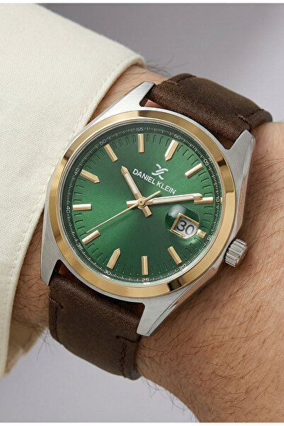 Daniel Klein Premium Dark Brown Leather Watch for Men DK.1.14138-3