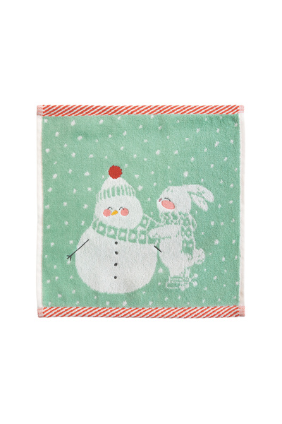 Casadora Baby Snow Green 100% Organic Cotton My First Towel - 30X30Cm