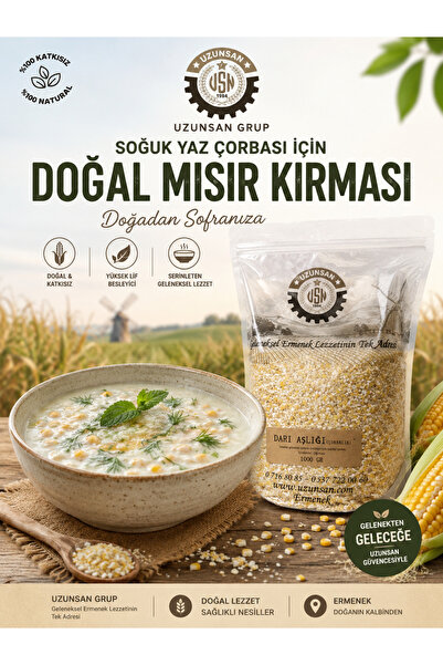 UZUNSAN Mısır Yarması 1 Kg Ermenek Mısırından