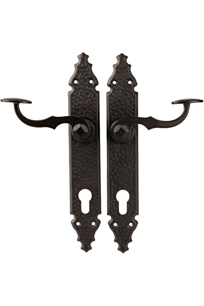 Evotools Mânere rustice pentru porți exterioare cu garnitură în Y LL 2063 90 mm