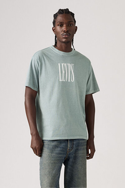 Levi's Ανδρικό T-Shirt Vintage Fit με Γραφικό Σχέδιο, Ελαστικό, Πράσινο Serif...