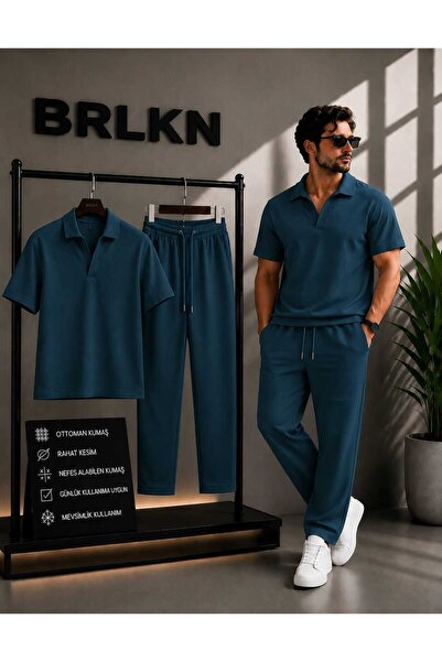 BRLKN Erkek Patlı Ottoman EŞOFMAN Alt Üst Takım