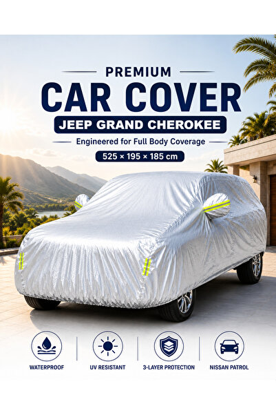 zeetwo Waterproof UV Resistant Full Car Cover for Jeep Grand Cherokee - All W...