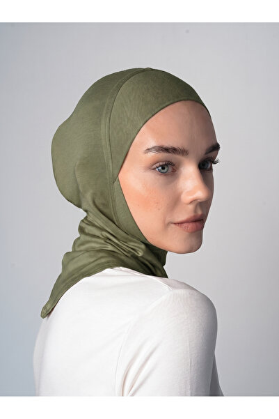 Ecardin Large Hijab Bonnet - Lycra Hijab with Practical Neck Collar Ready Spo...