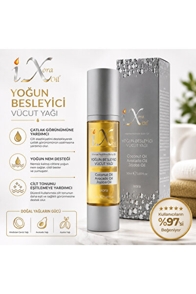 ixora Oil Selülit Ve Hamilelik Çatlakları Gideren Yoğun Besleyici Doğal Vücut...